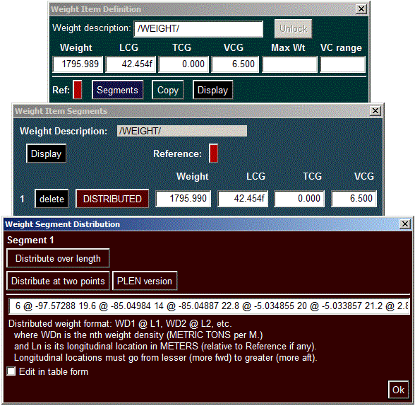 Weight Distribution Simulator WEIGHT